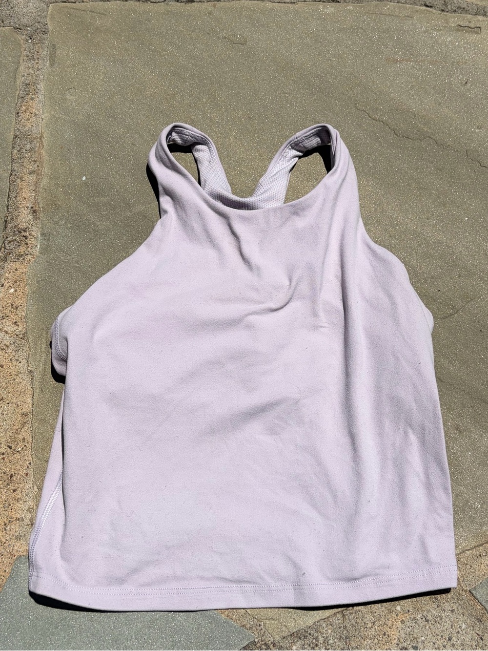 Athleta girl Light Lavender High-Neck Racerback Tank sports bra